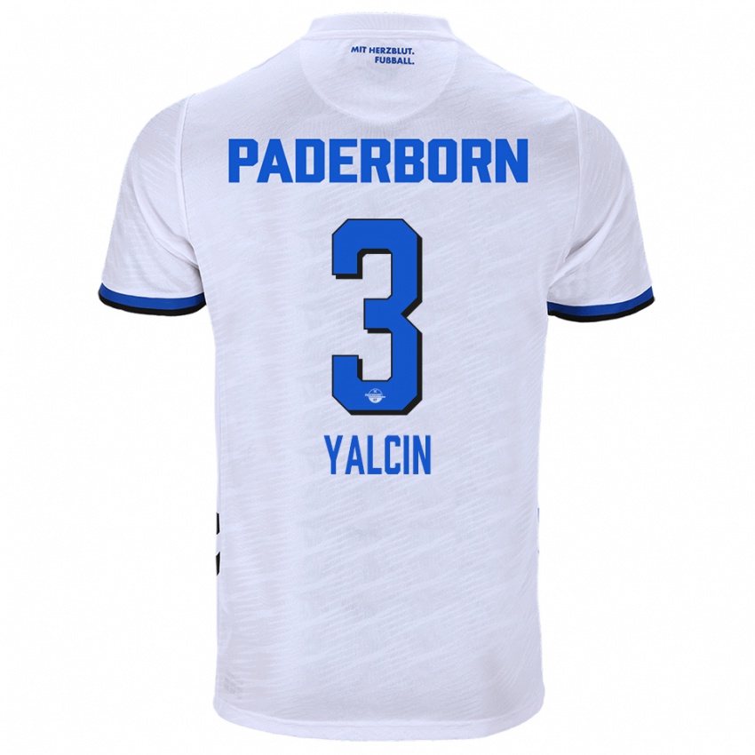 ילדים כרם ילצ׳ין #3 לבן כחול הרחק ג'רזי 2025/26 חולצה קצרה