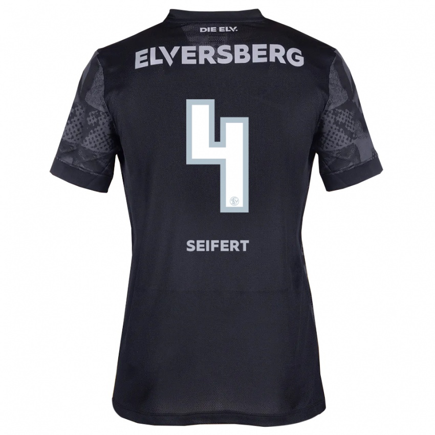 ילדים לואיס סייפרט #4 שחור אפור הרחק ג'רזי 2025/26 חולצה קצרה