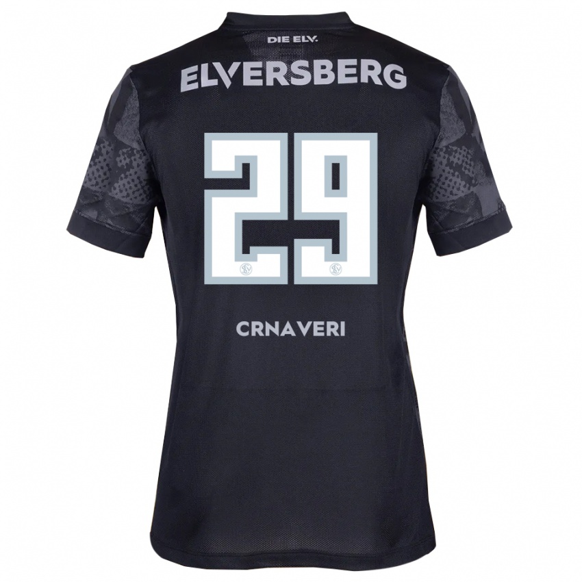 ילדים Laureta Crnaveri #29 שחור אפור הרחק ג'רזי 2025/26 חולצה קצרה