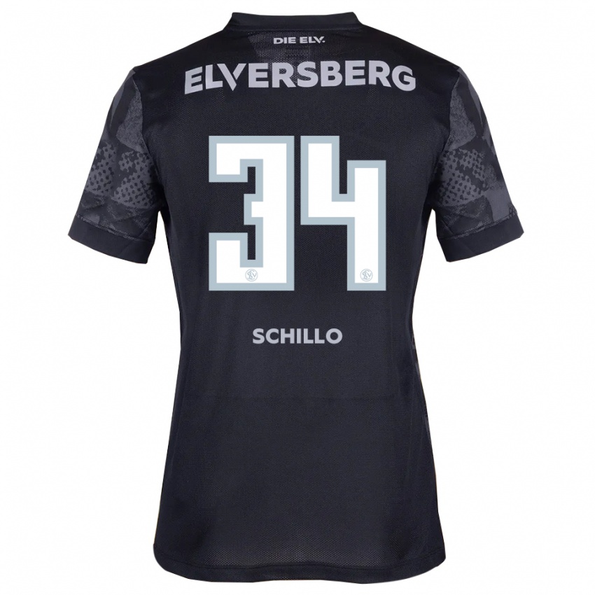 ילדים האנה שילו #34 שחור אפור הרחק ג'רזי 2025/26 חולצה קצרה