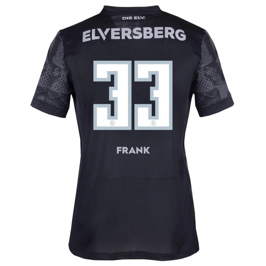 ילדים Ronja Frank #33 שחור אפור הרחק ג'רזי 2025/26 חולצה קצרה