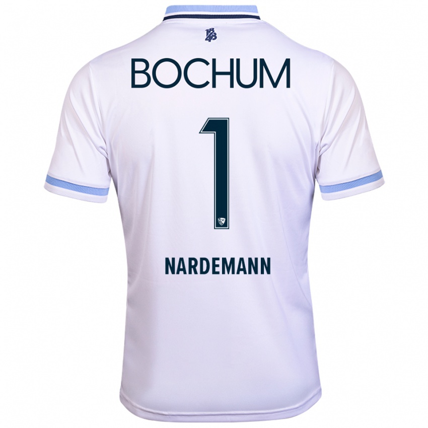 ילדים Kari Närdemann #1 לבן תכלת הרחק ג'רזי 2025/26 חולצה קצרה