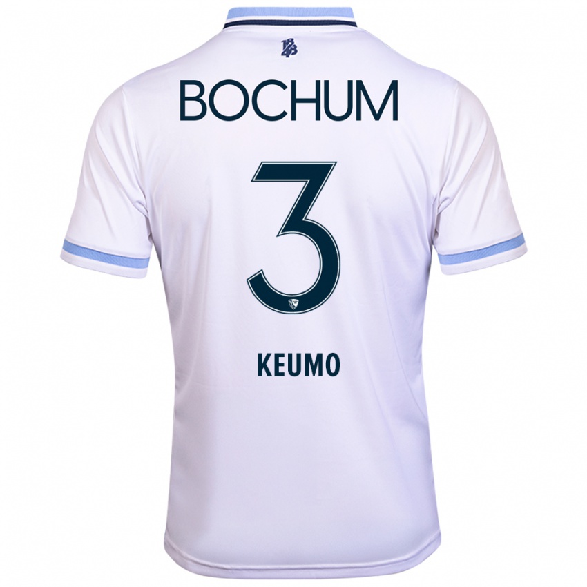 ילדים Owono-Darnell Keumo #3 לבן תכלת הרחק ג'רזי 2025/26 חולצה קצרה