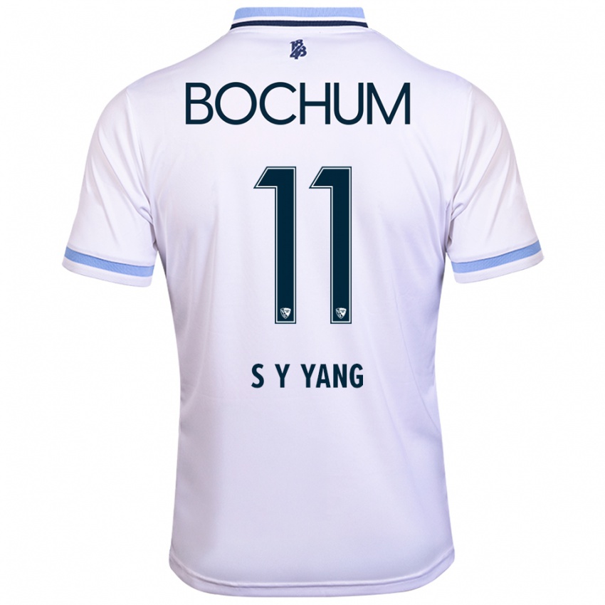 ילדים סי-יאונג יאנג #11 לבן תכלת הרחק ג'רזי 2025/26 חולצה קצרה