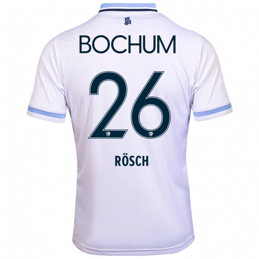 ילדים רומריו רוש #26 לבן תכלת הרחק ג'רזי 2025/26 חולצה קצרה