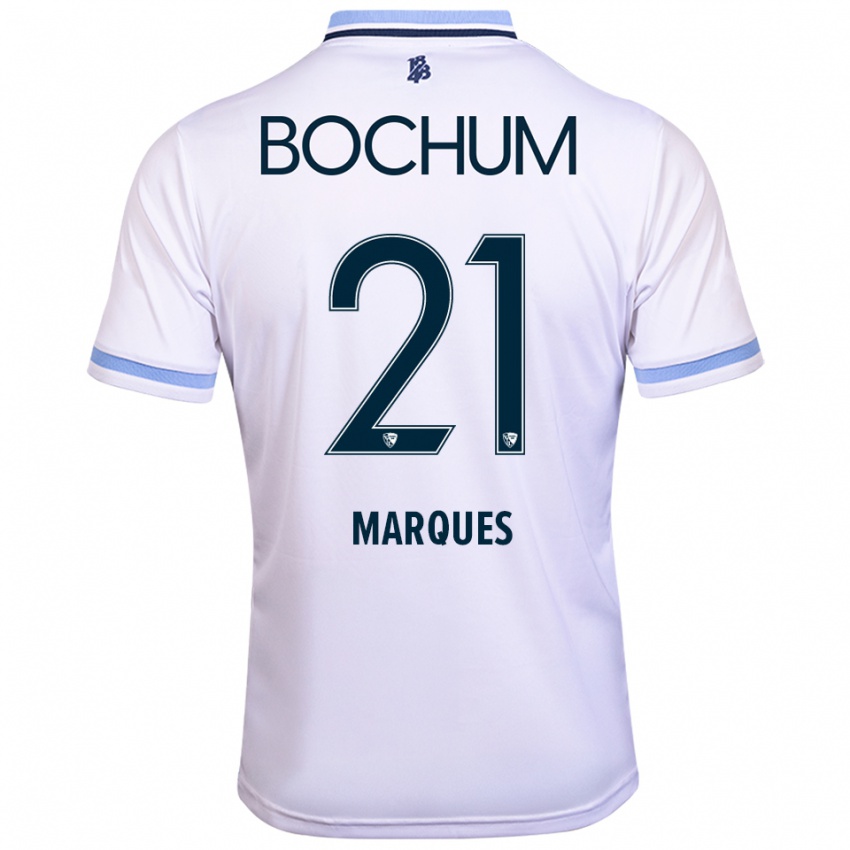 ילדים Anna Marques #21 לבן תכלת הרחק ג'רזי 2025/26 חולצה קצרה