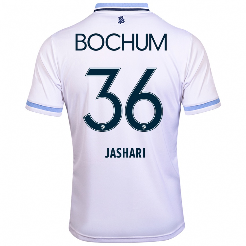 ילדים לירים ג׳שארי #36 לבן תכלת הרחק ג'רזי 2025/26 חולצה קצרה