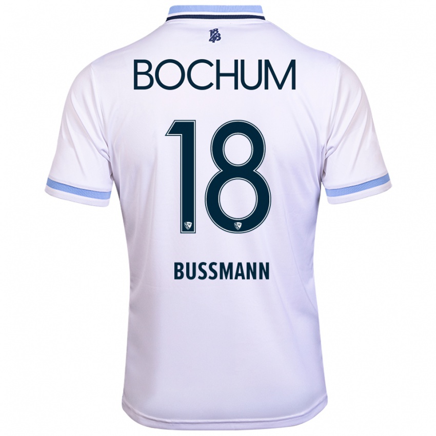 ילדים בנג׳מין בוסמן #18 לבן תכלת הרחק ג'רזי 2025/26 חולצה קצרה