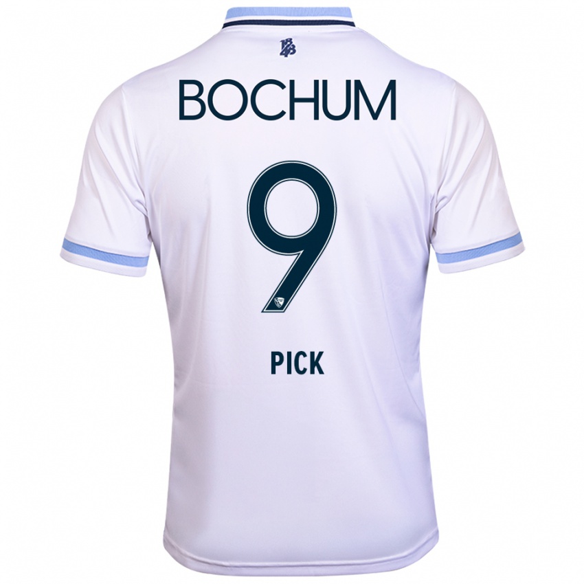 ילדים Luis Pick #9 לבן תכלת הרחק ג'רזי 2025/26 חולצה קצרה