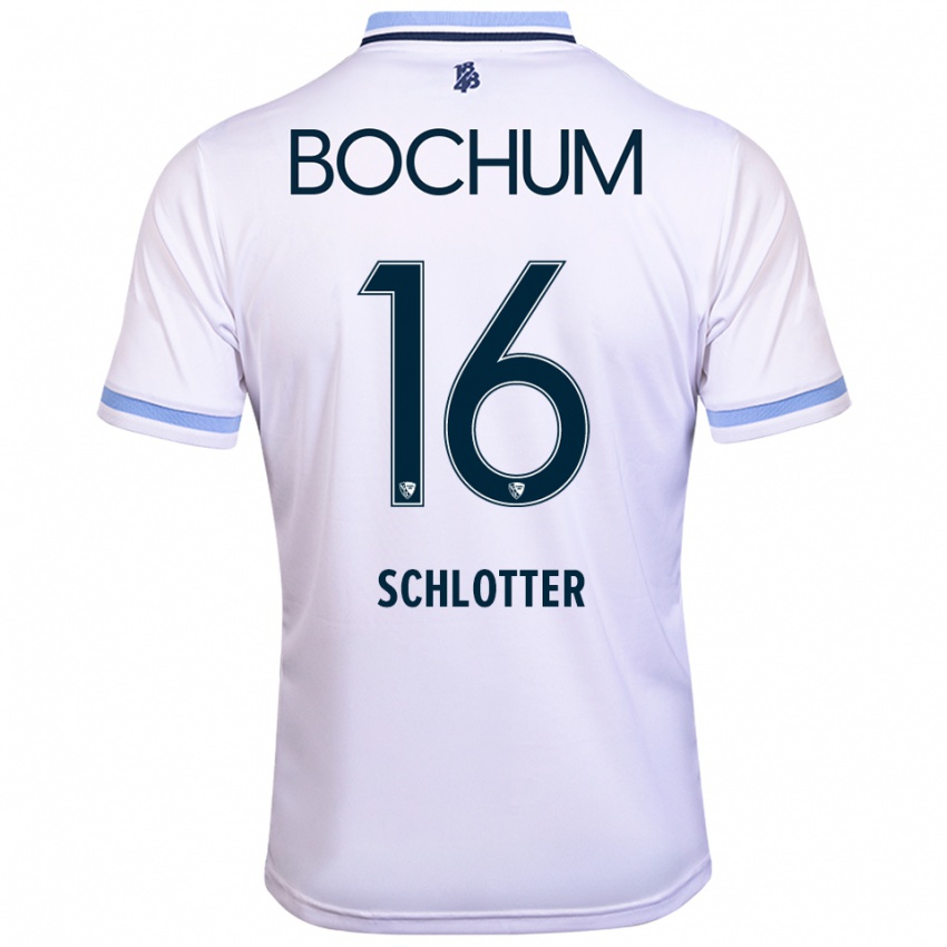 ילדים ג׳ואל מאוריס שלוטר #16 לבן תכלת הרחק ג'רזי 2025/26 חולצה קצרה