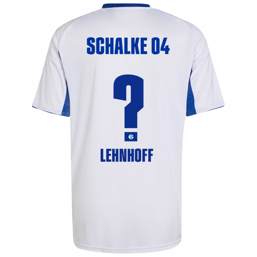 ילדים Luca Lehnhoff #0 לבן כחול הרחק ג'רזי 2025/26 חולצה קצרה