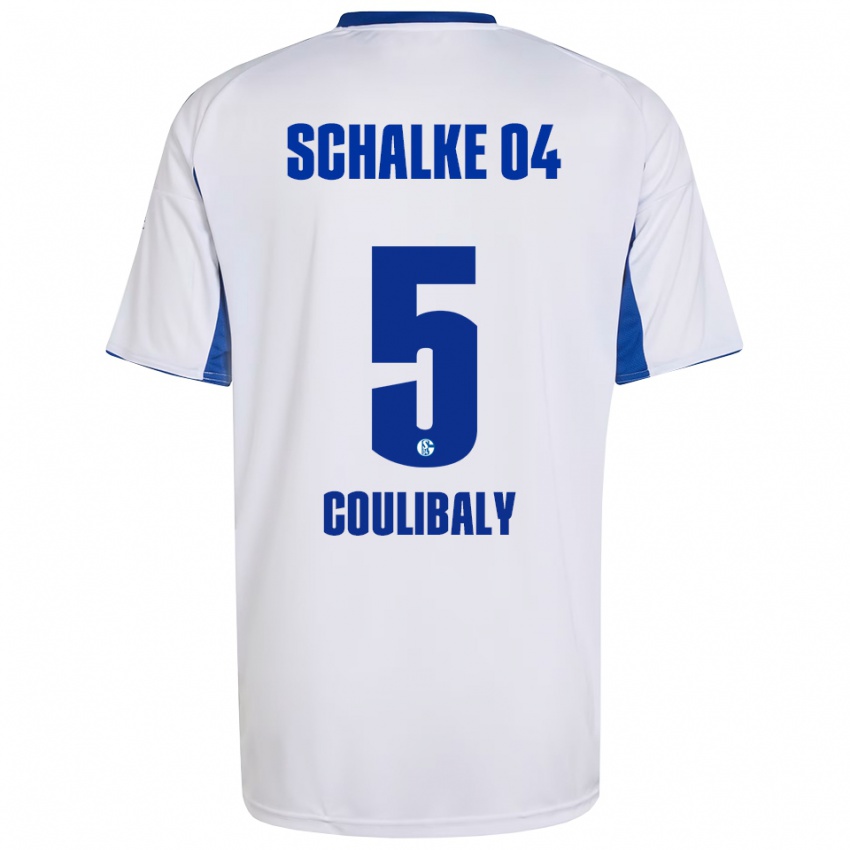 ילדים Barakissa Coulibaly #5 לבן כחול הרחק ג'רזי 2025/26 חולצה קצרה