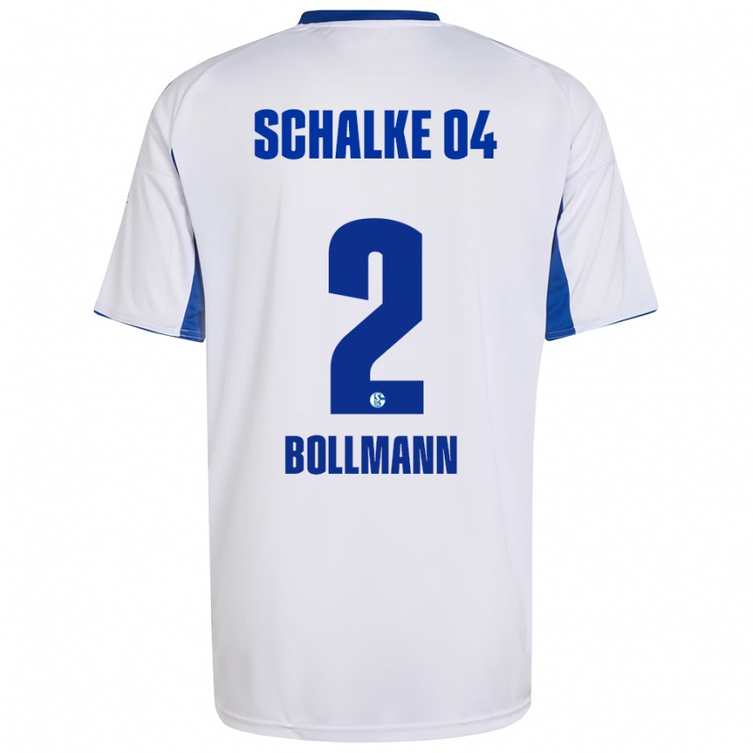 ילדים Nathalie Bollmann #2 לבן כחול הרחק ג'רזי 2025/26 חולצה קצרה