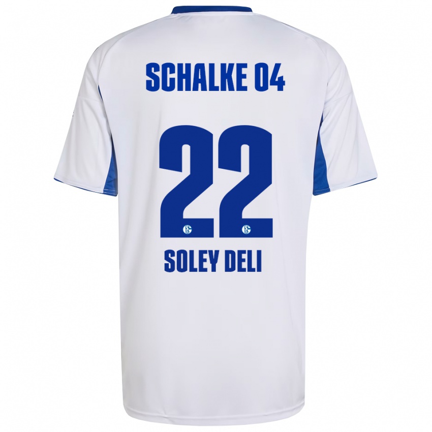 ילדים Dilara Soley Deli #22 לבן כחול הרחק ג'רזי 2025/26 חולצה קצרה