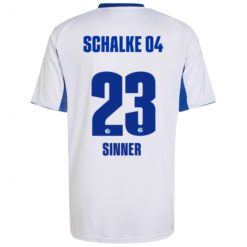 ילדים Tiffany Sinner #23 לבן כחול הרחק ג'רזי 2025/26 חולצה קצרה