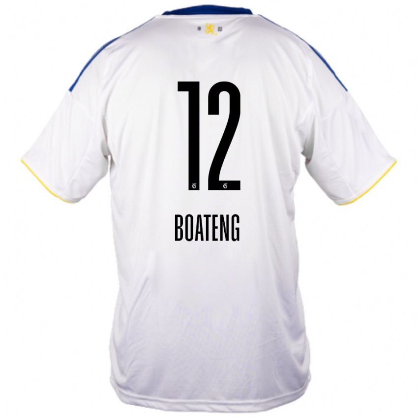 ילדים Divine Boateng #12 לבן כחול צהוב הרחק ג'רזי 2025/26 חולצה קצרה