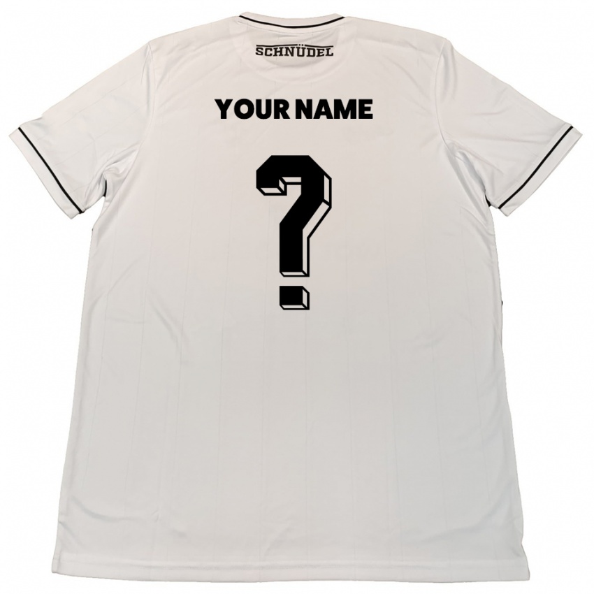 ילדים השם שלך #0 לבן שחור הרחק ג'רזי 2025/26 חולצה קצרה