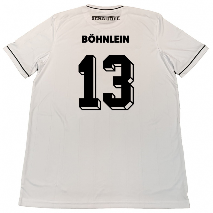 ילדים קריסטיאן בונליין #13 לבן שחור הרחק ג'רזי 2025/26 חולצה קצרה