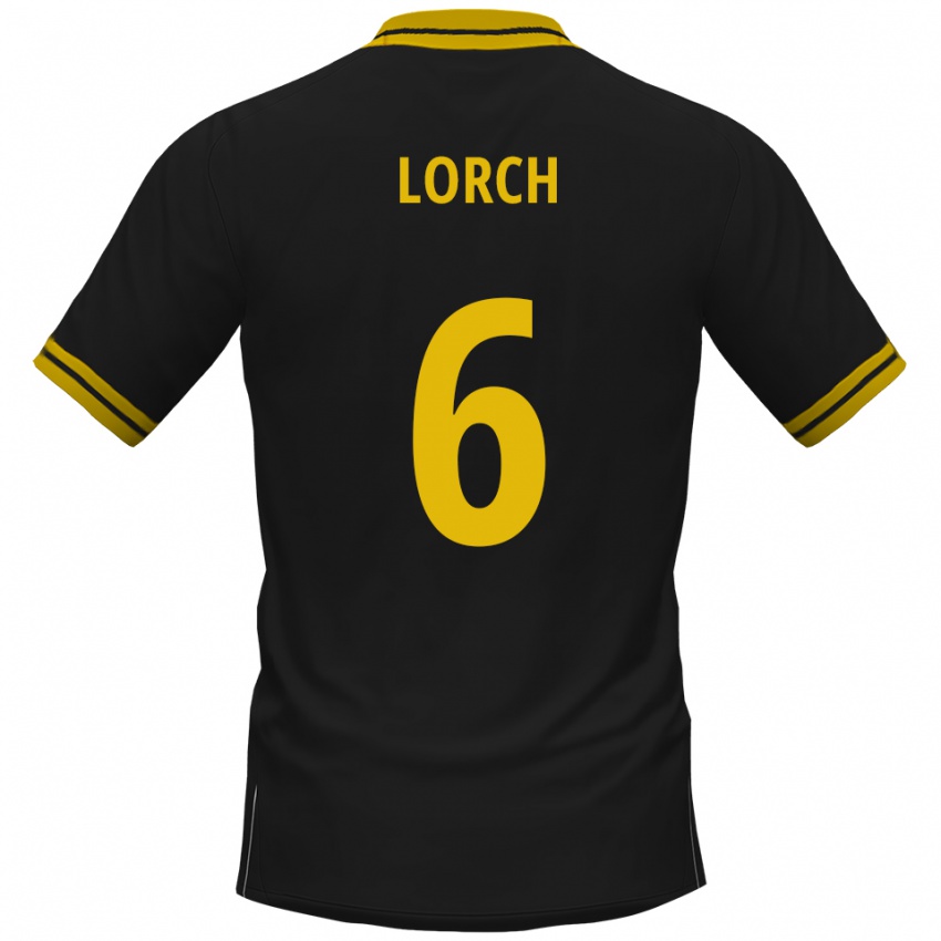 ילדים ג׳רמיאס לורץ׳ #6 שחור צהוב הרחק ג'רזי 2025/26 חולצה קצרה