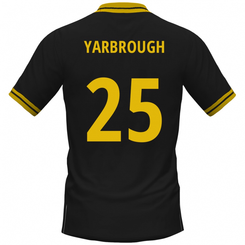 ילדים למאר אנתוני יארבורו #25 שחור צהוב הרחק ג'רזי 2025/26 חולצה קצרה