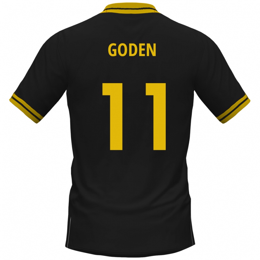 ילדים קווין גודן #11 שחור צהוב הרחק ג'רזי 2025/26 חולצה קצרה
