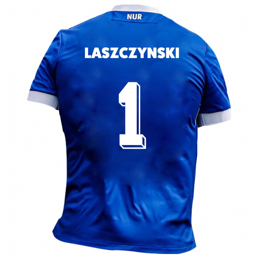 ילדים אדם לשצ׳ינסקי #1 כחול לבן הרחק ג'רזי 2025/26 חולצה קצרה