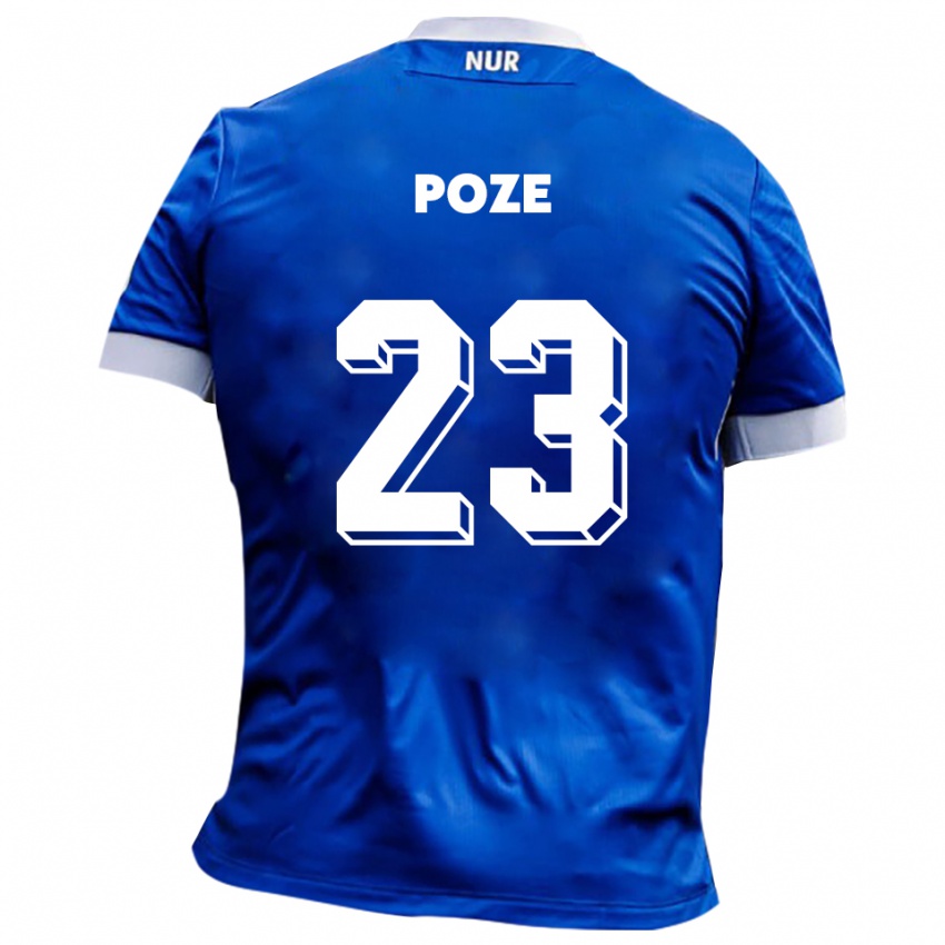 ילדים Paulas Poze #23 כחול לבן הרחק ג'רזי 2025/26 חולצה קצרה