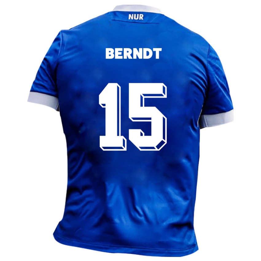 ילדים Karl Berndt #15 כחול לבן הרחק ג'רזי 2025/26 חולצה קצרה