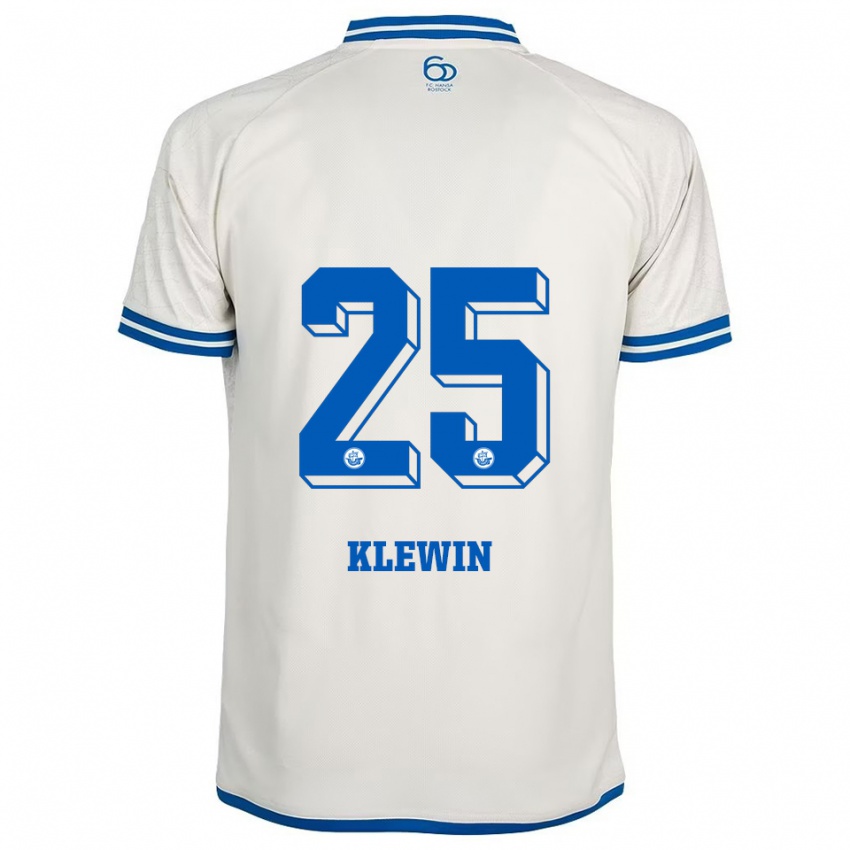 ילדים פיליפ קלווין #25 לבן כחול הרחק ג'רזי 2025/26 חולצה קצרה