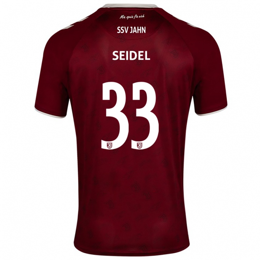 ילדים ניק זיידל #33 בורדו לבן הרחק ג'רזי 2025/26 חולצה קצרה