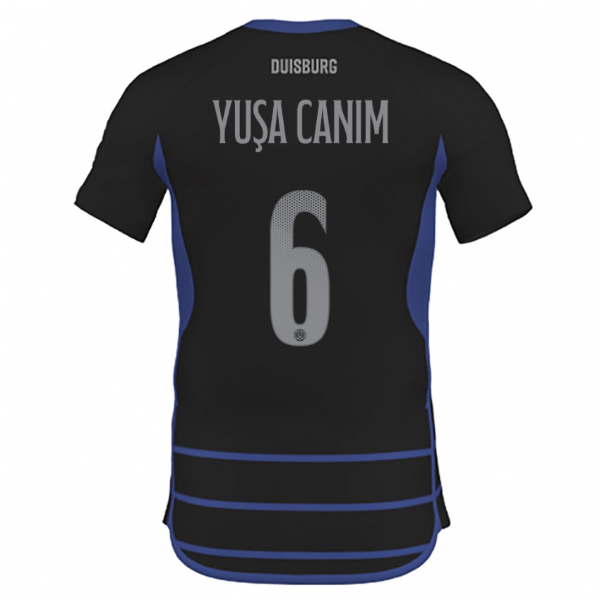 ילדים Salih Yuşa Canım #6 שחור כחול הרחק ג'רזי 2025/26 חולצה קצרה