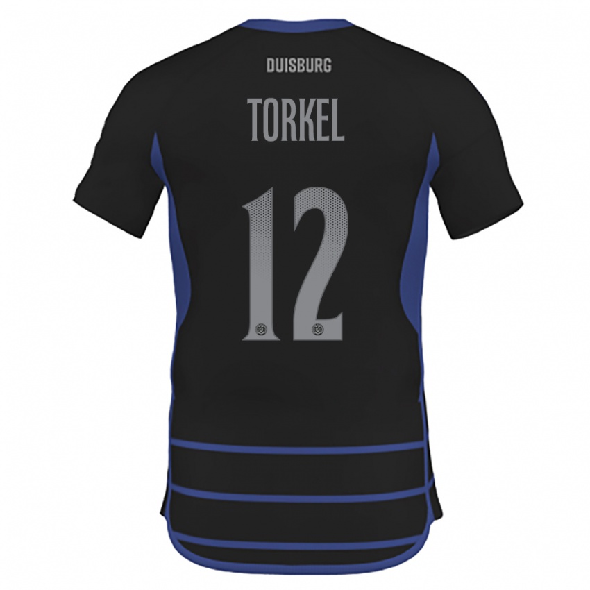 ילדים הנרי טורקל #12 שחור כחול הרחק ג'רזי 2025/26 חולצה קצרה
