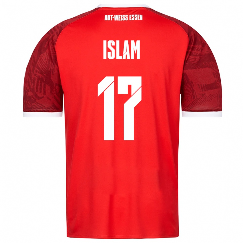 ילדים Arda Islam #17 אדום בורדו לבן הרחק ג'רזי 2025/26 חולצה קצרה