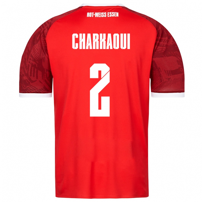 ילדים בילאל צ׳רקאווי #2 אדום בורדו לבן הרחק ג'רזי 2025/26 חולצה קצרה