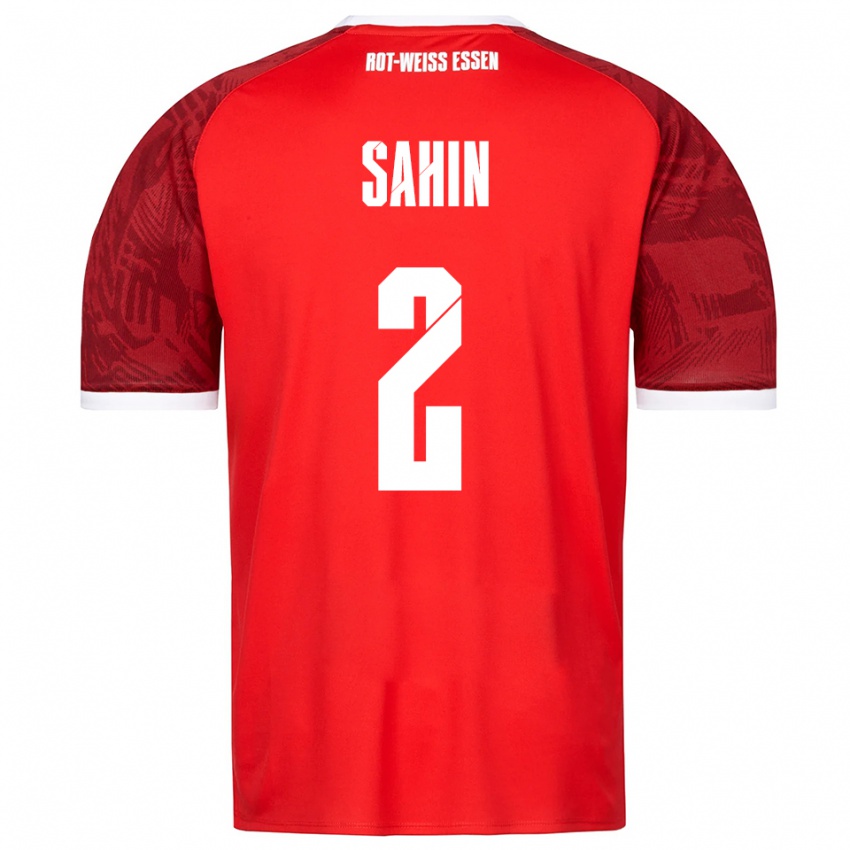 ילדים Can Sahin #2 אדום בורדו לבן הרחק ג'רזי 2025/26 חולצה קצרה