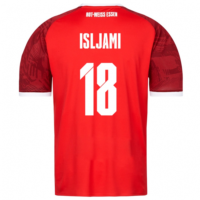 ילדים Vleron Isljami #18 אדום בורדו לבן הרחק ג'רזי 2025/26 חולצה קצרה