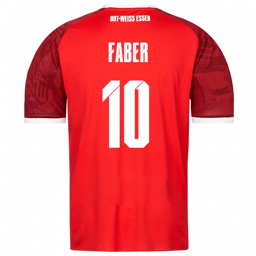 ילדים Marcel Faber #10 אדום בורדו לבן הרחק ג'רזי 2025/26 חולצה קצרה