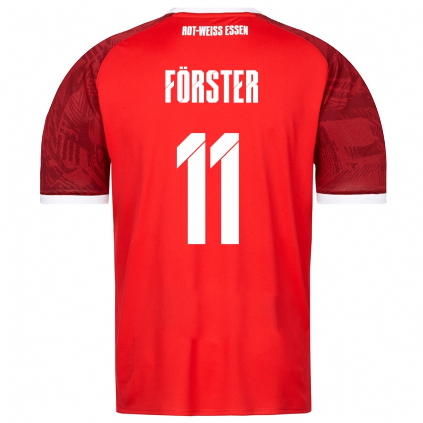 ילדים Luis Förster #11 אדום בורדו לבן הרחק ג'רזי 2025/26 חולצה קצרה