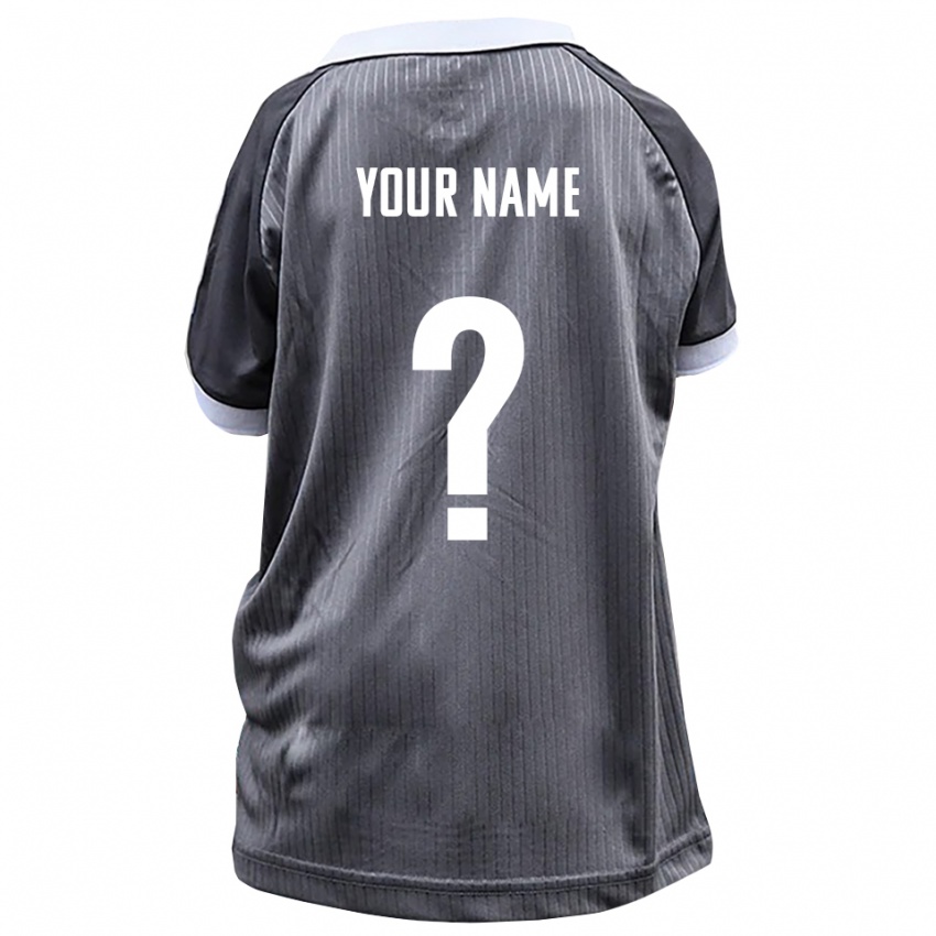 ילדים השם שלך #0 אפור לבן הרחק ג'רזי 2025/26 חולצה קצרה