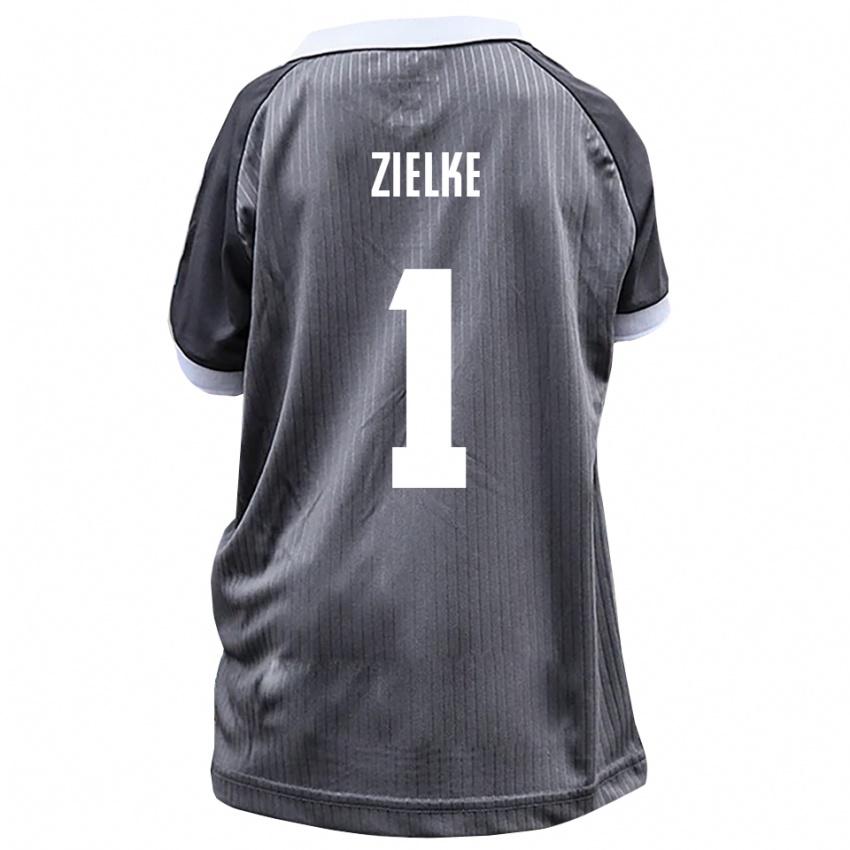 ילדים Paul Zielke #1 אפור לבן הרחק ג'רזי 2025/26 חולצה קצרה