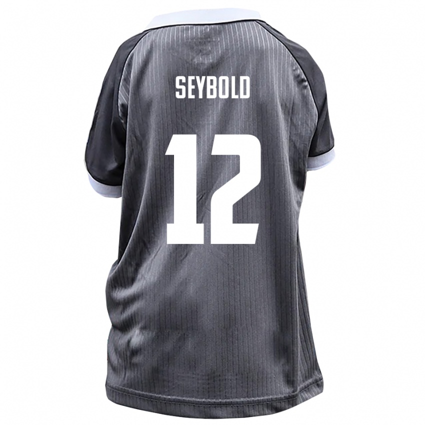 ילדים מרווין סייבולד #12 אפור לבן הרחק ג'רזי 2025/26 חולצה קצרה