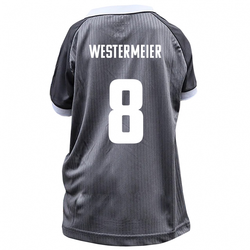ילדים בן וסטרמאייר #8 אפור לבן הרחק ג'רזי 2025/26 חולצה קצרה
