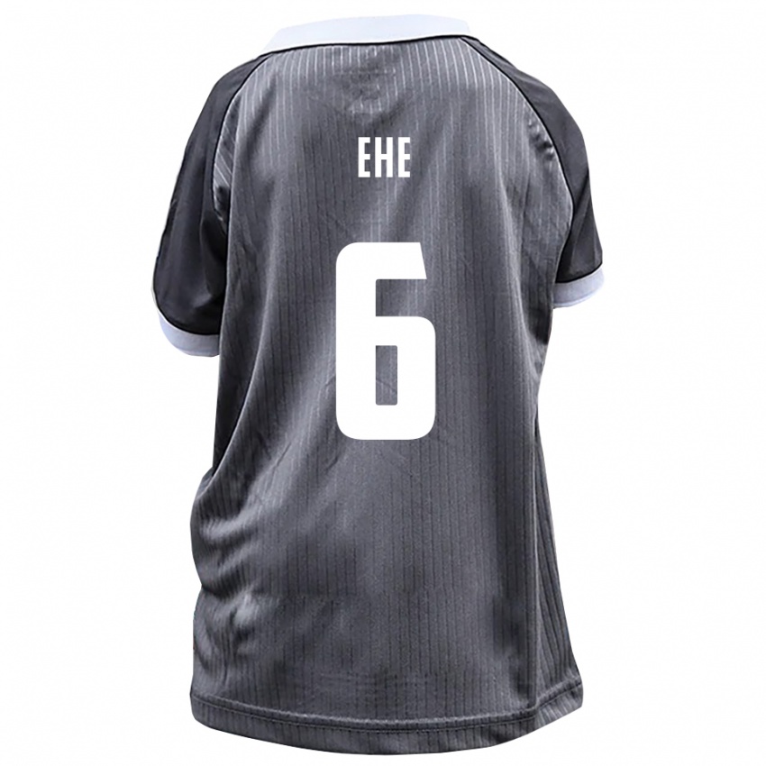 ילדים Benedikt Ehe #6 אפור לבן הרחק ג'רזי 2025/26 חולצה קצרה