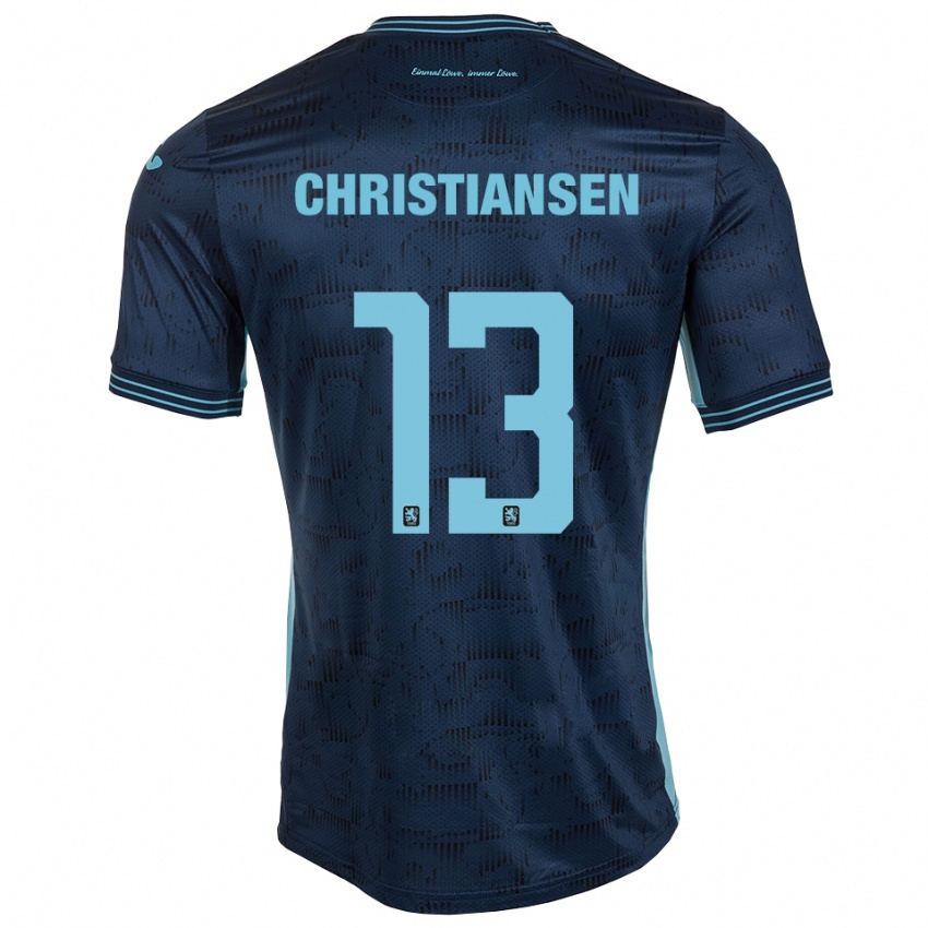 ילדים מקס כריסטיאנסן #13 כחול רויאל הרחק ג'רזי 2025/26 חולצה קצרה