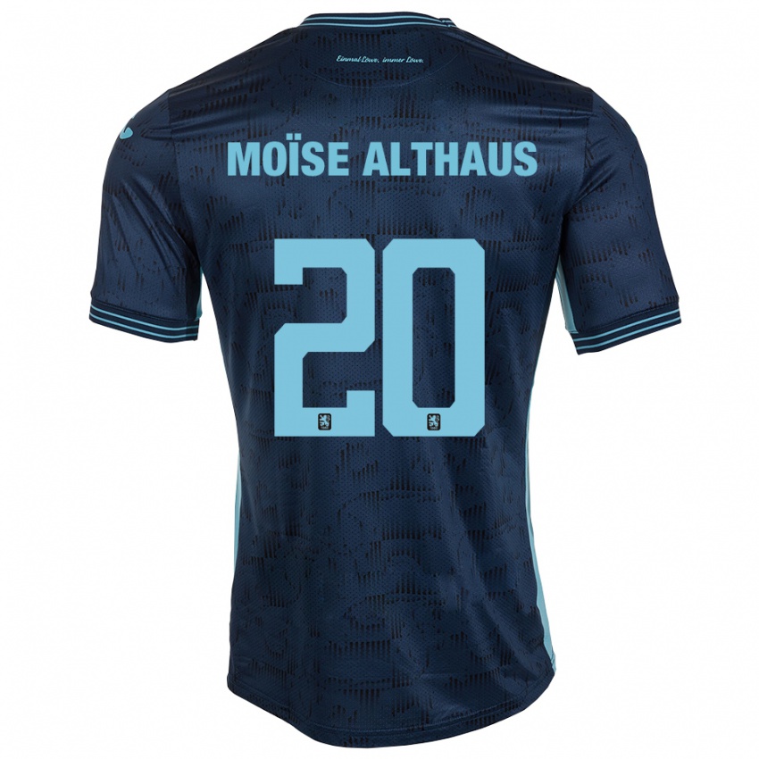 ילדים סמואל מואיז אלטהאוס #20 כחול רויאל הרחק ג'רזי 2025/26 חולצה קצרה