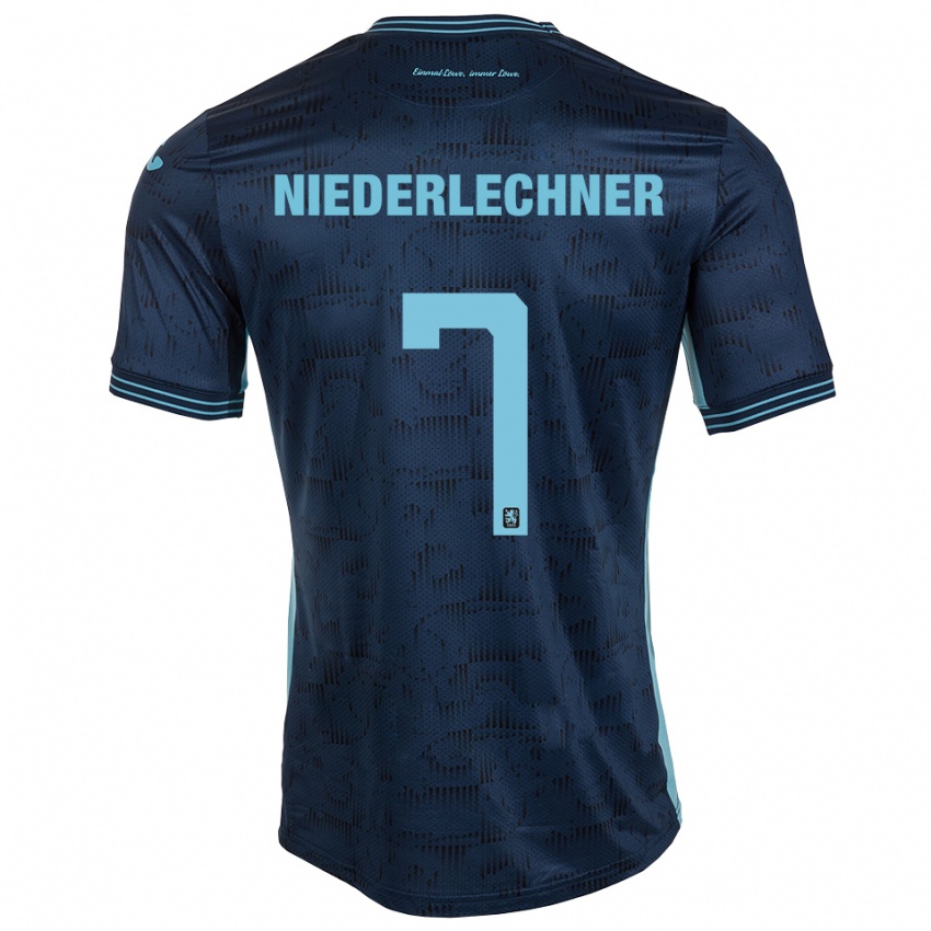 ילדים פלוריאן נידרלכנר #7 כחול רויאל הרחק ג'רזי 2025/26 חולצה קצרה
