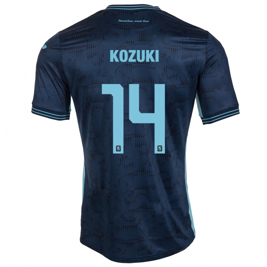ילדים סואיצ׳ירו קוזוקי #14 כחול רויאל הרחק ג'רזי 2025/26 חולצה קצרה