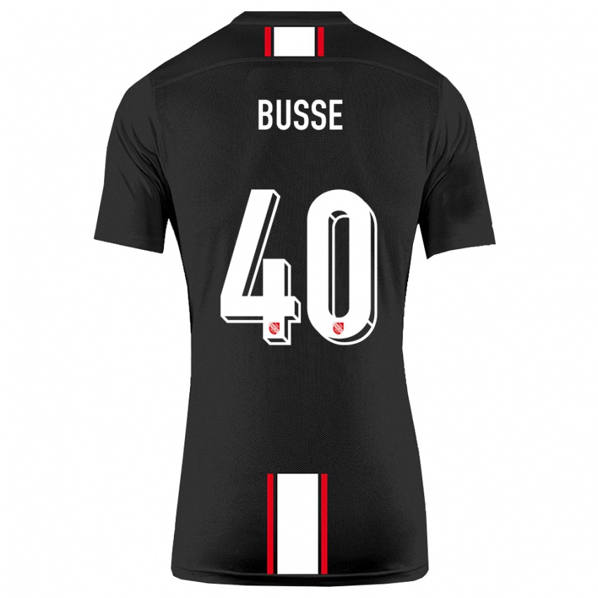 ילדים ג׳ונה בוסה #40 שחור לבן הרחק ג'רזי 2025/26 חולצה קצרה