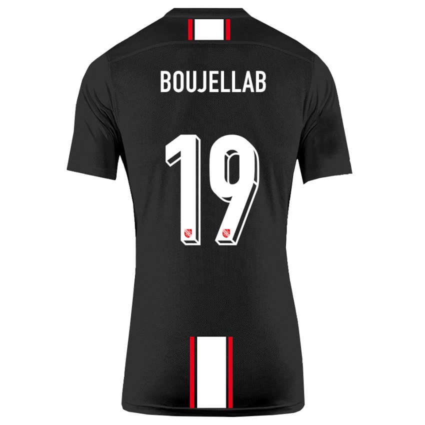 ילדים נאסים בוג'אלאב #19 שחור לבן הרחק ג'רזי 2025/26 חולצה קצרה