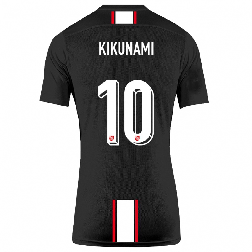 ילדים Ryou Kikunami #10 שחור לבן הרחק ג'רזי 2025/26 חולצה קצרה